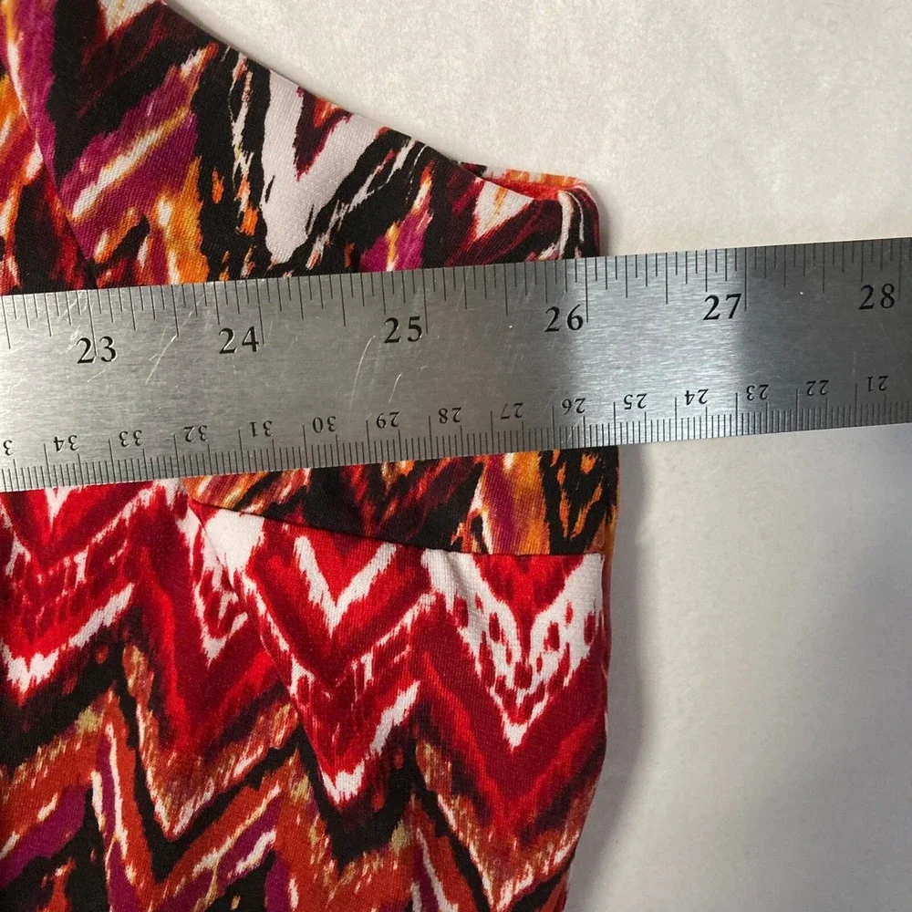 VTG Shelby Palmer Blouson Chevron Maxi Dress Womens 24 24W Plus Maximalist $89